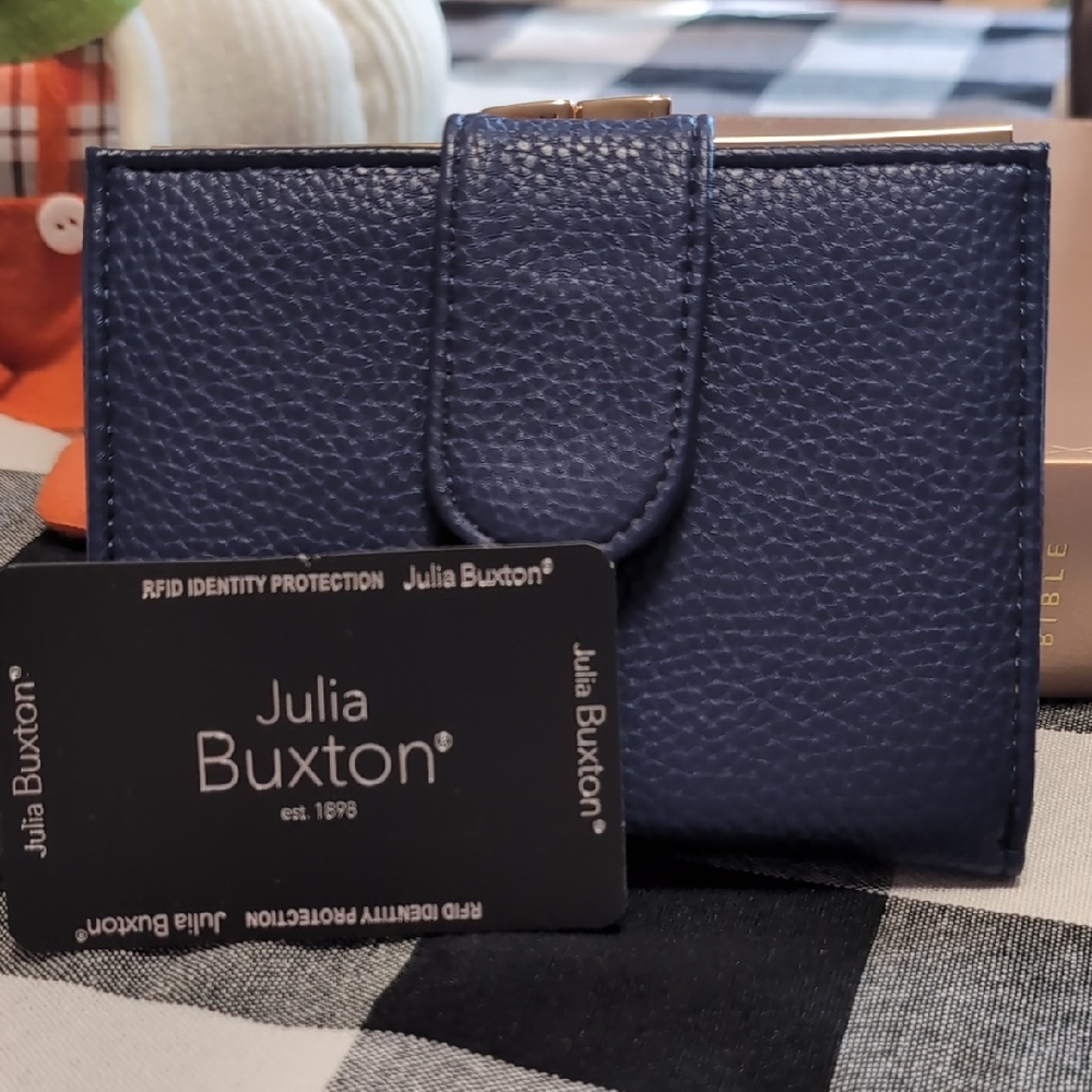 Julia Buxton Blue Wallet